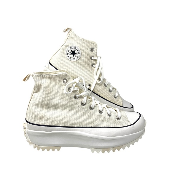 Converse 171089C Run Street Hiker Hight Top Egret Platform Men’s Sneakers Canvas - Picture 2 of 9